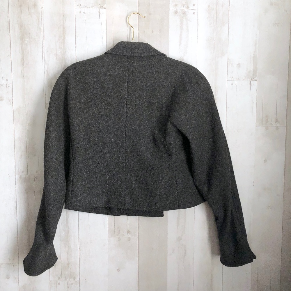 [Kenzo] Paris Wool Cropped Double Breasted Jacket - Picture 2 of 7